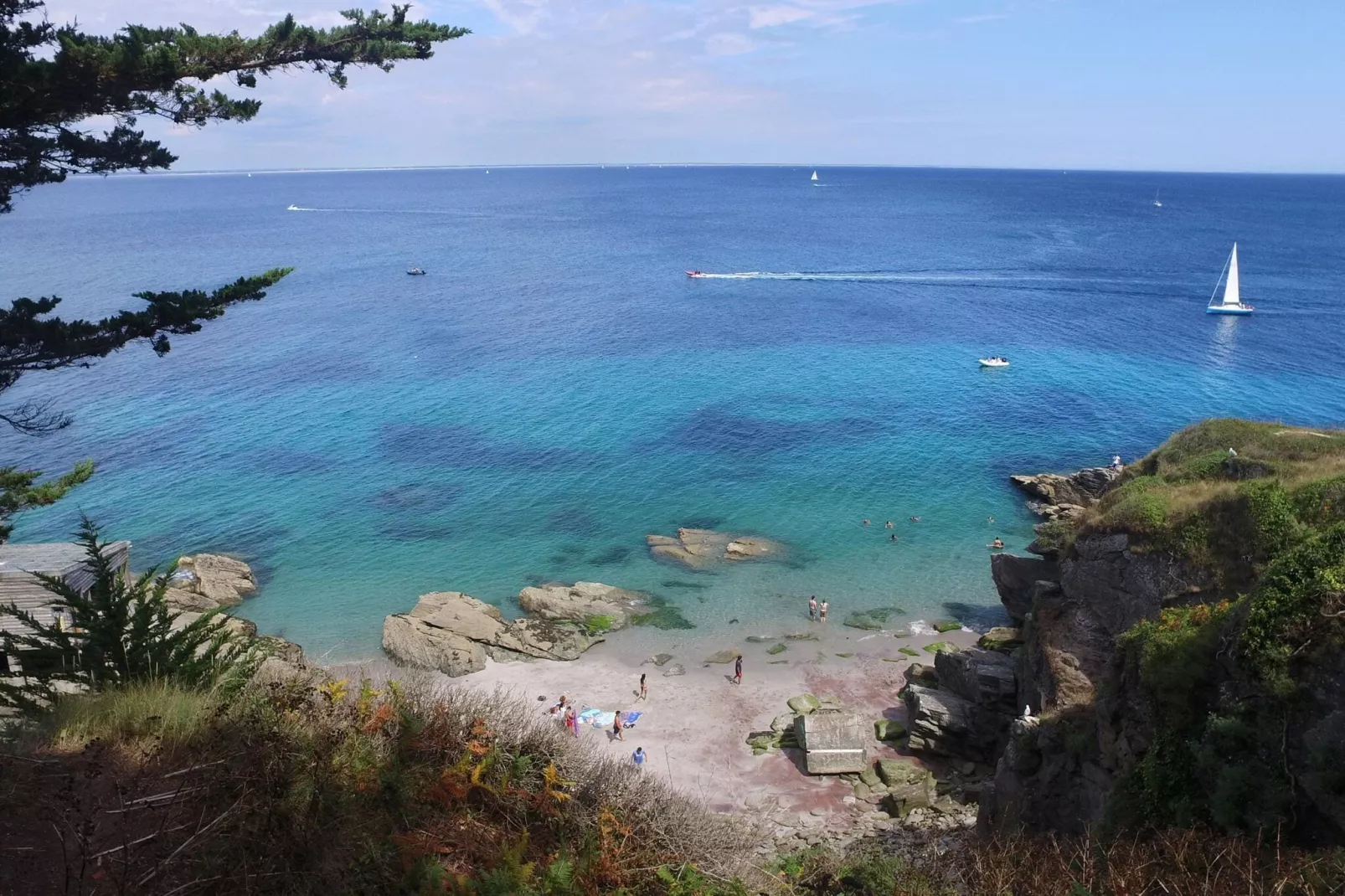 La Plage des Grands Sables - Groix // Gîte 3 pcs 6 pers et 1 bébé VUE OCÉAN-Buitenlucht