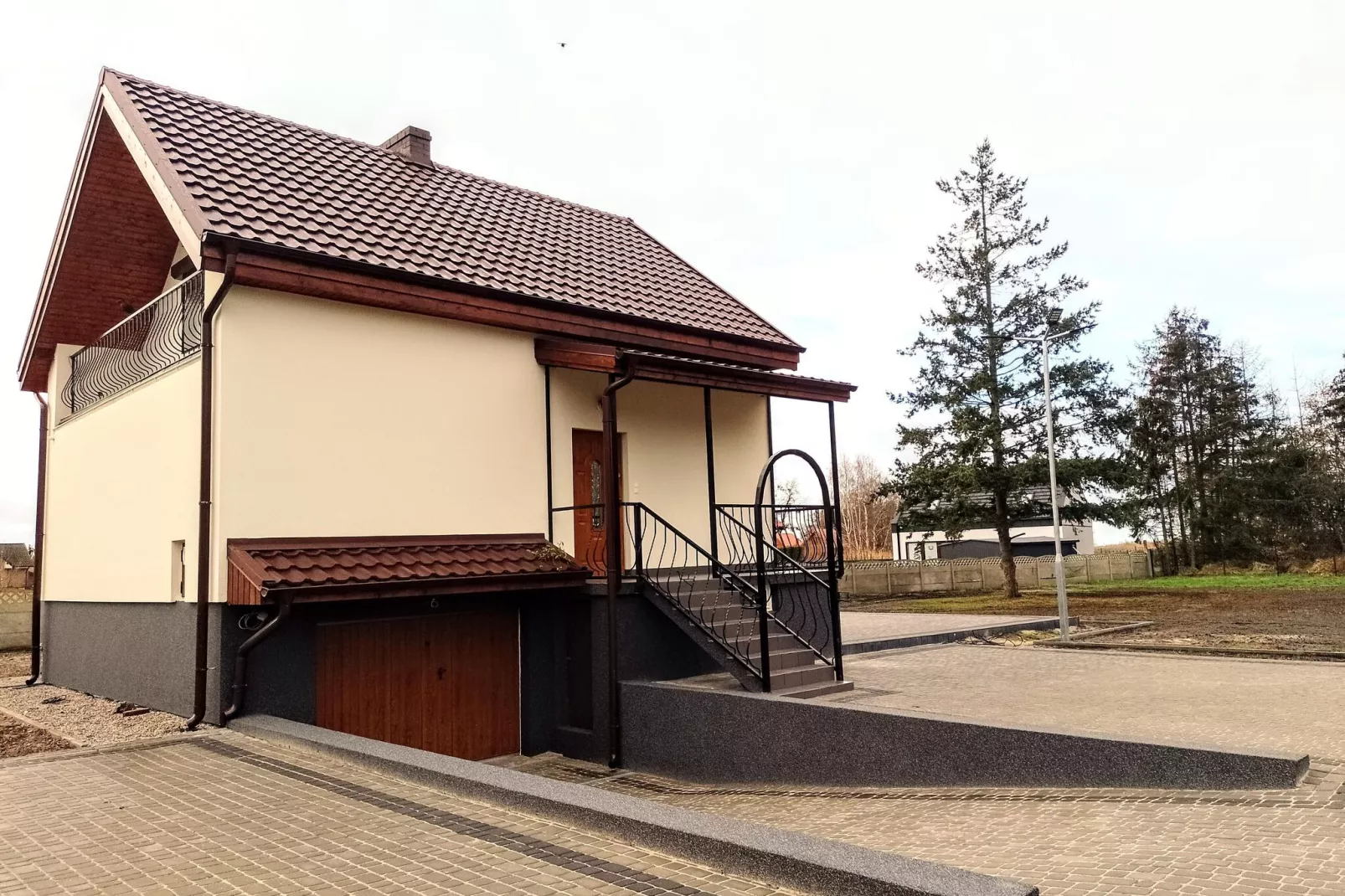 Ferienhaus Panorama in Kopice bei Stepnica-Exterieur winter