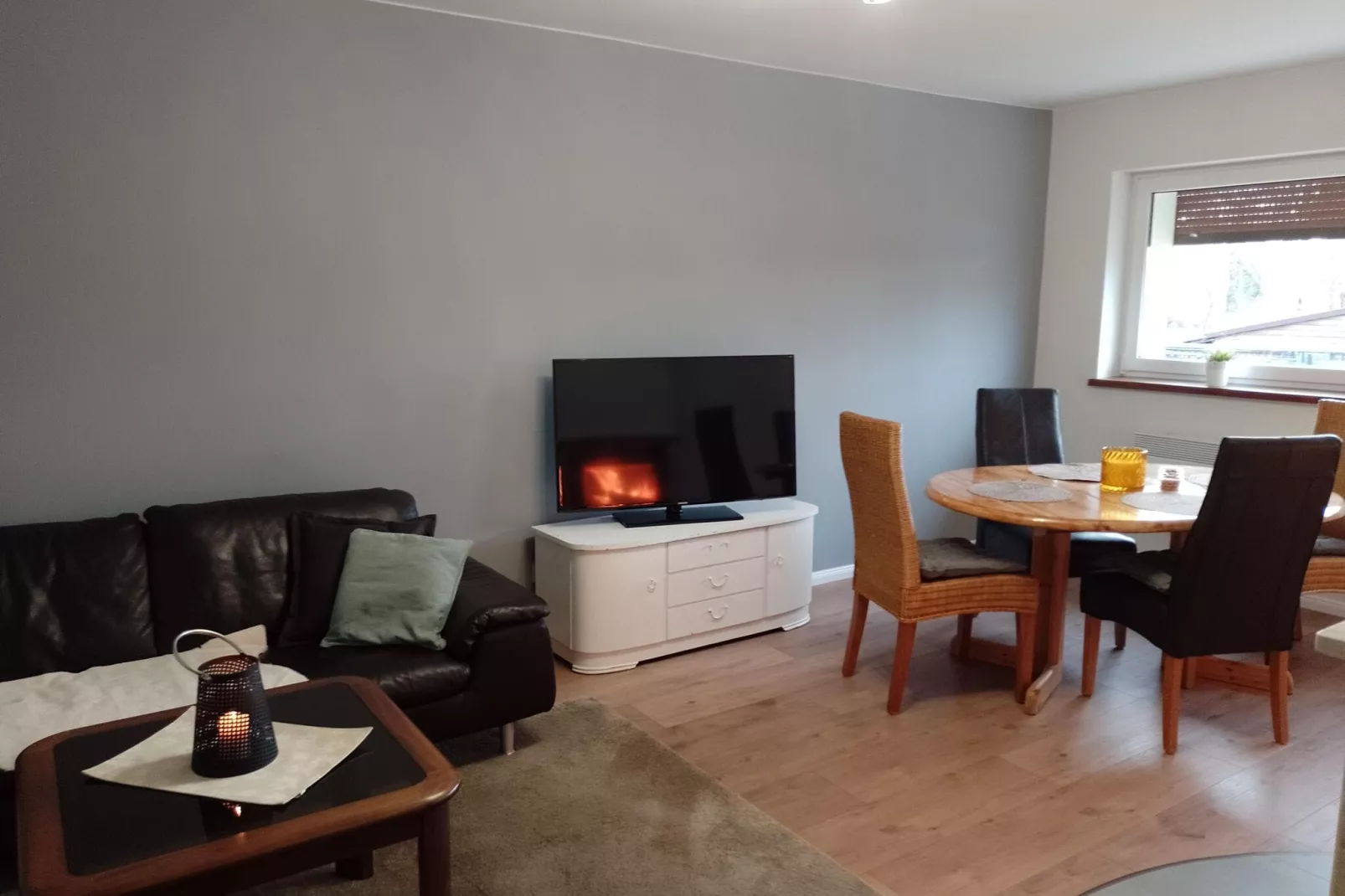 Ferienhaus Panorama in Kopice bei Stepnica-Woonkamer