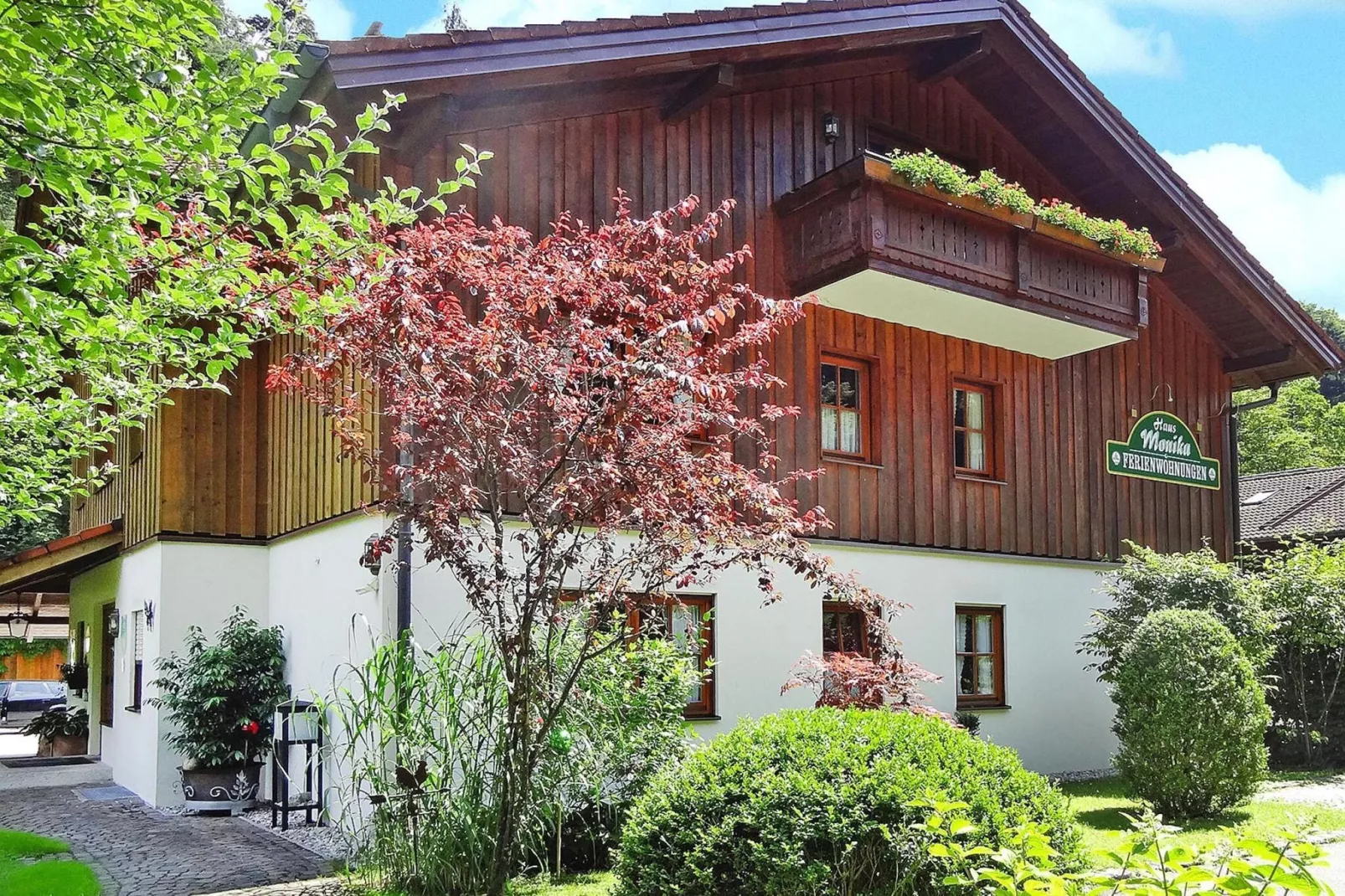 Country house Monika Bayerisch Gmain-2-Raum-App 48 qm EG o OG-Buitenkant zomer