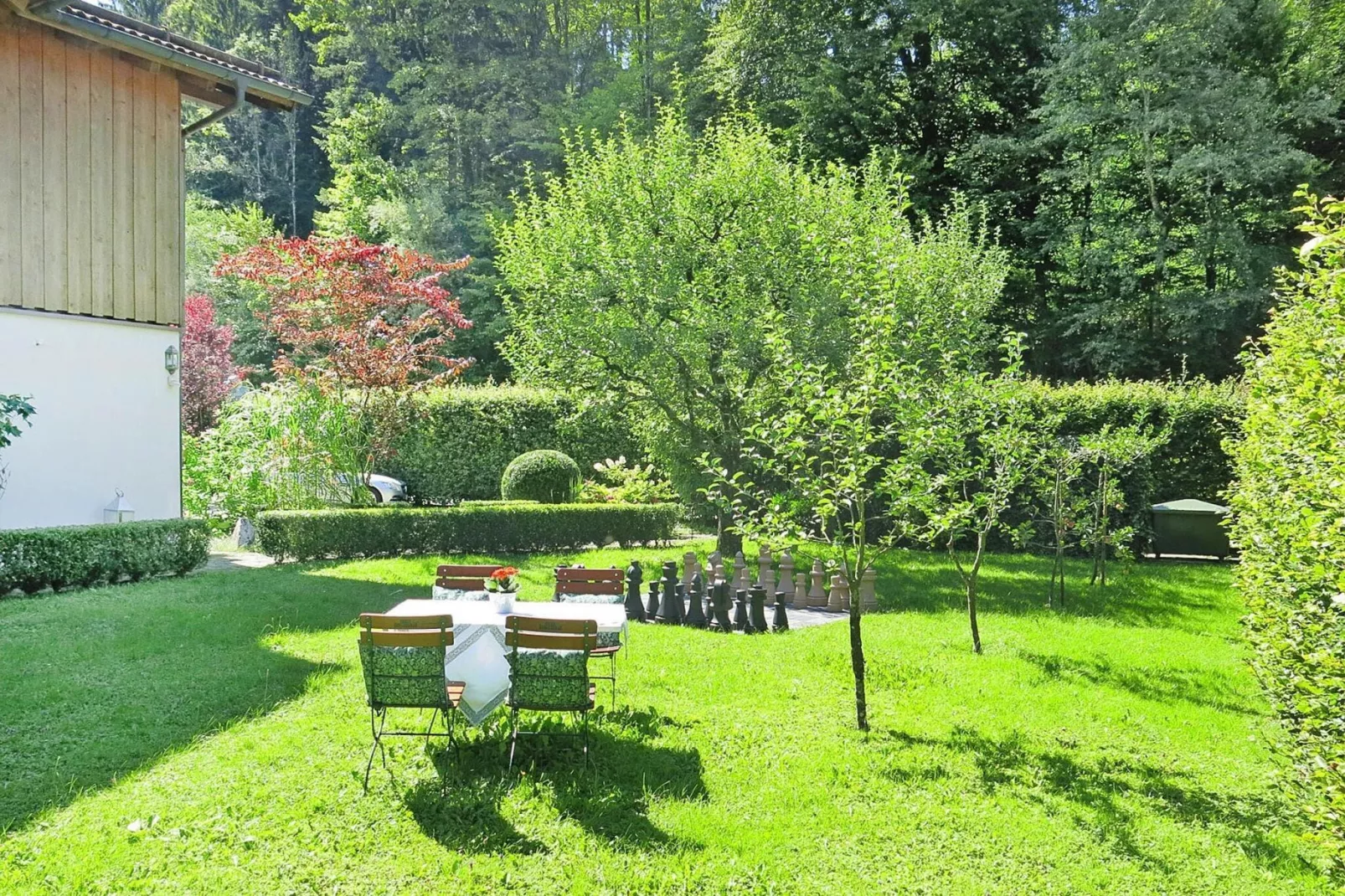 Country house Monika Bayerisch Gmain-2-Raum-App 48 qm EG o OG-Tuinen zomer