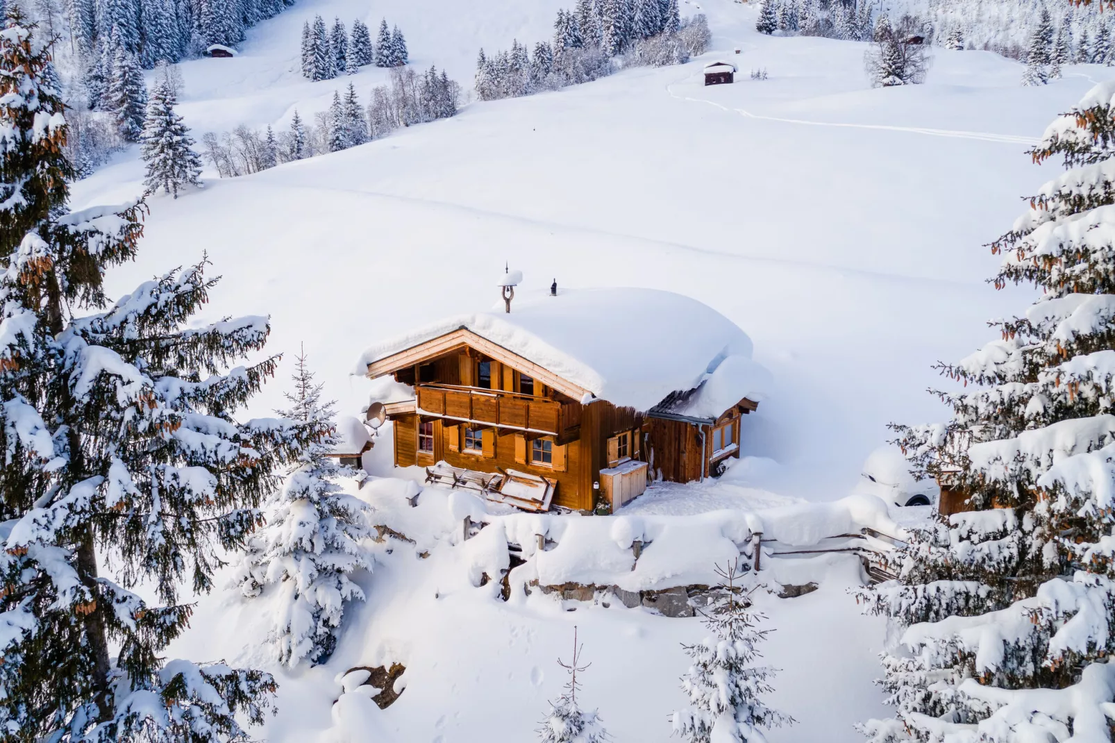 Stiermoos Hütte-Exterieur winter