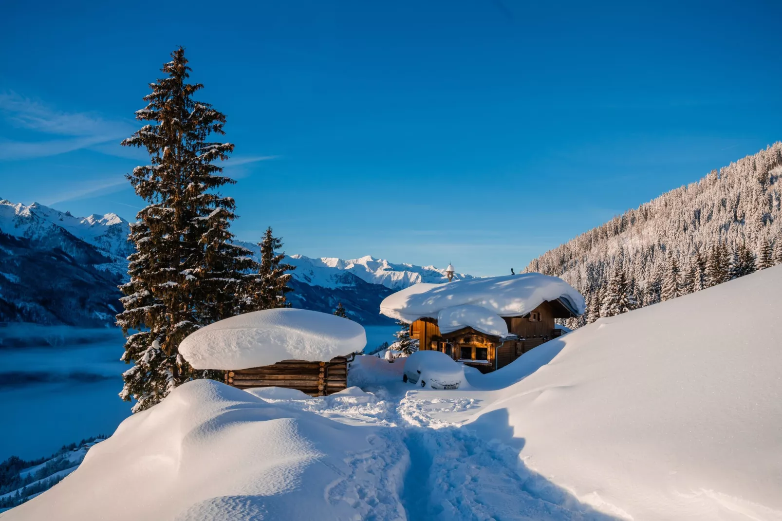 Stiermoos Hütte-Exterieur winter