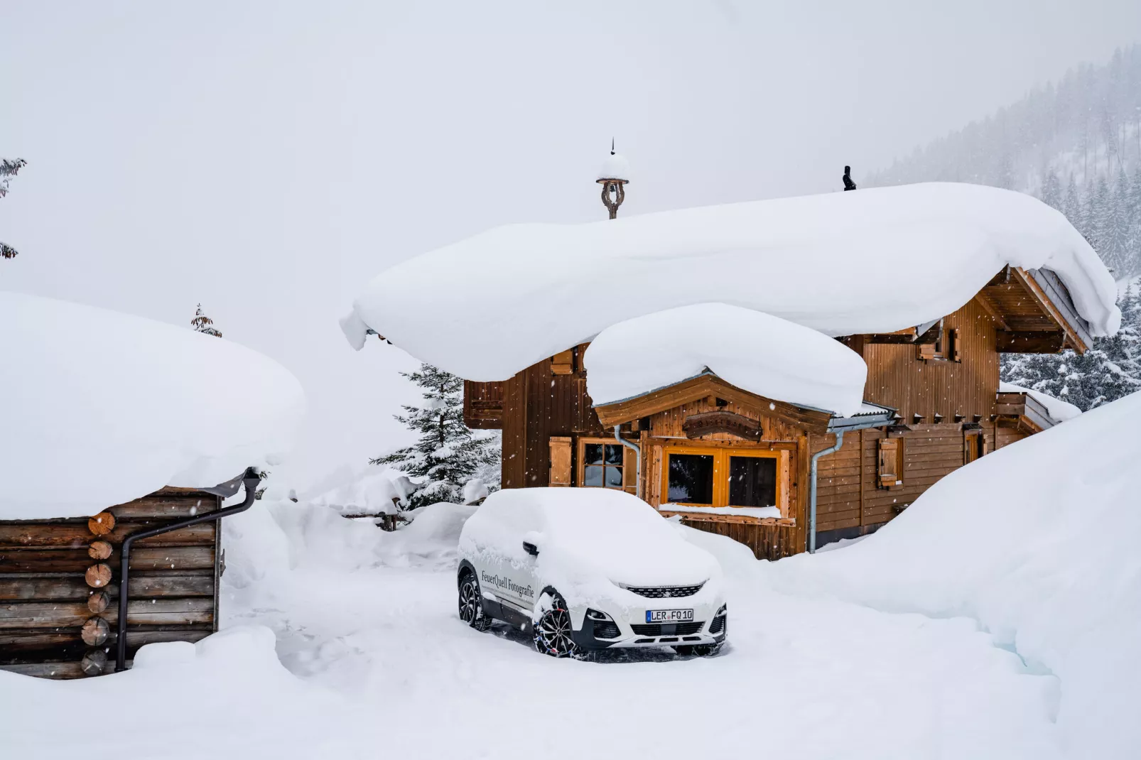 Stiermoos Hütte-Exterieur winter