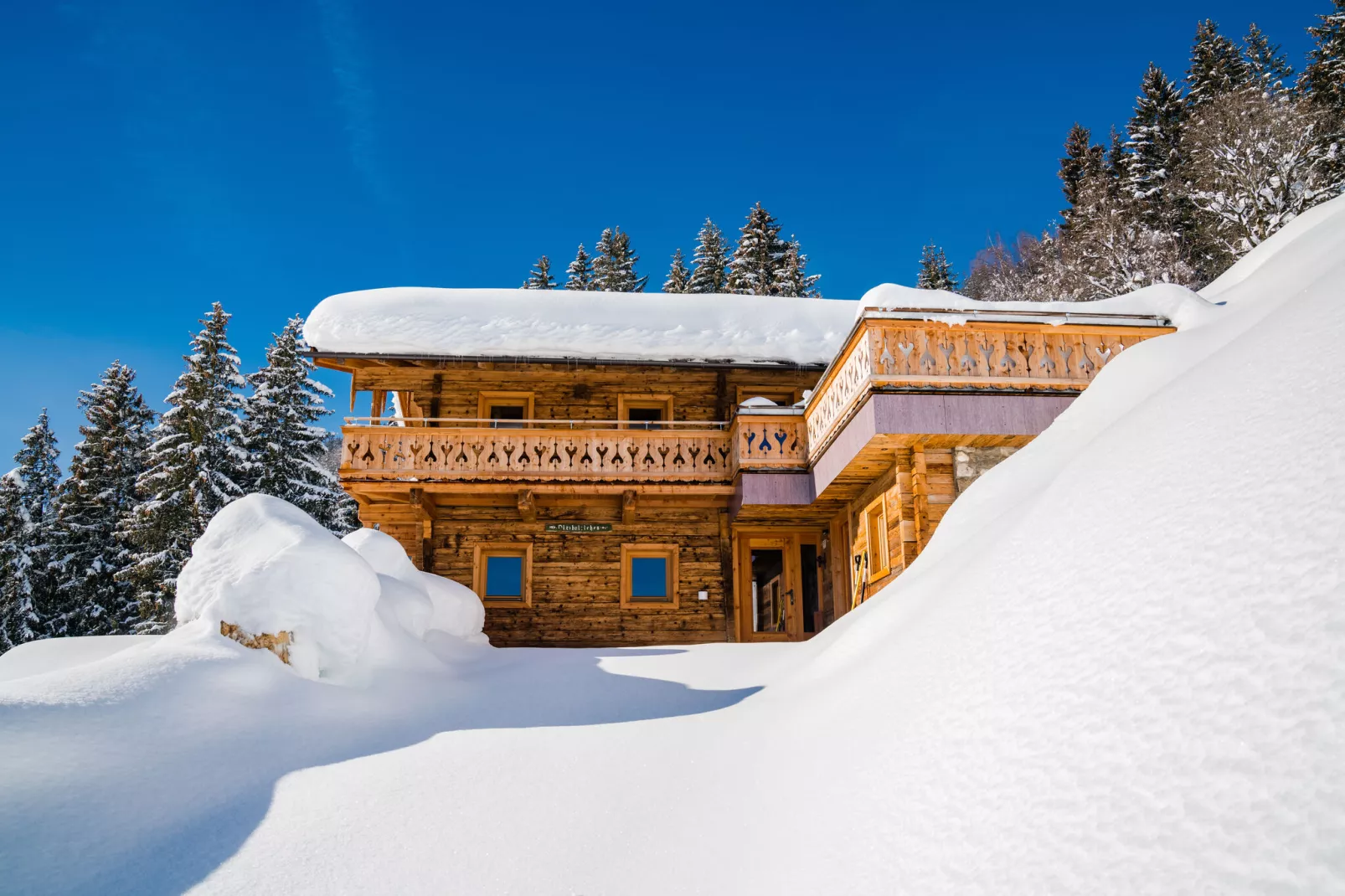 Oberholzlehen Hütte-Exterieur winter