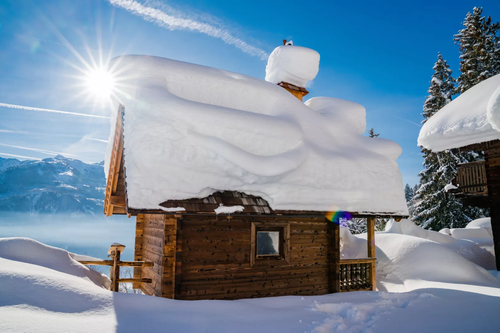 Hütte Oberholzlehen-Exterieur winter