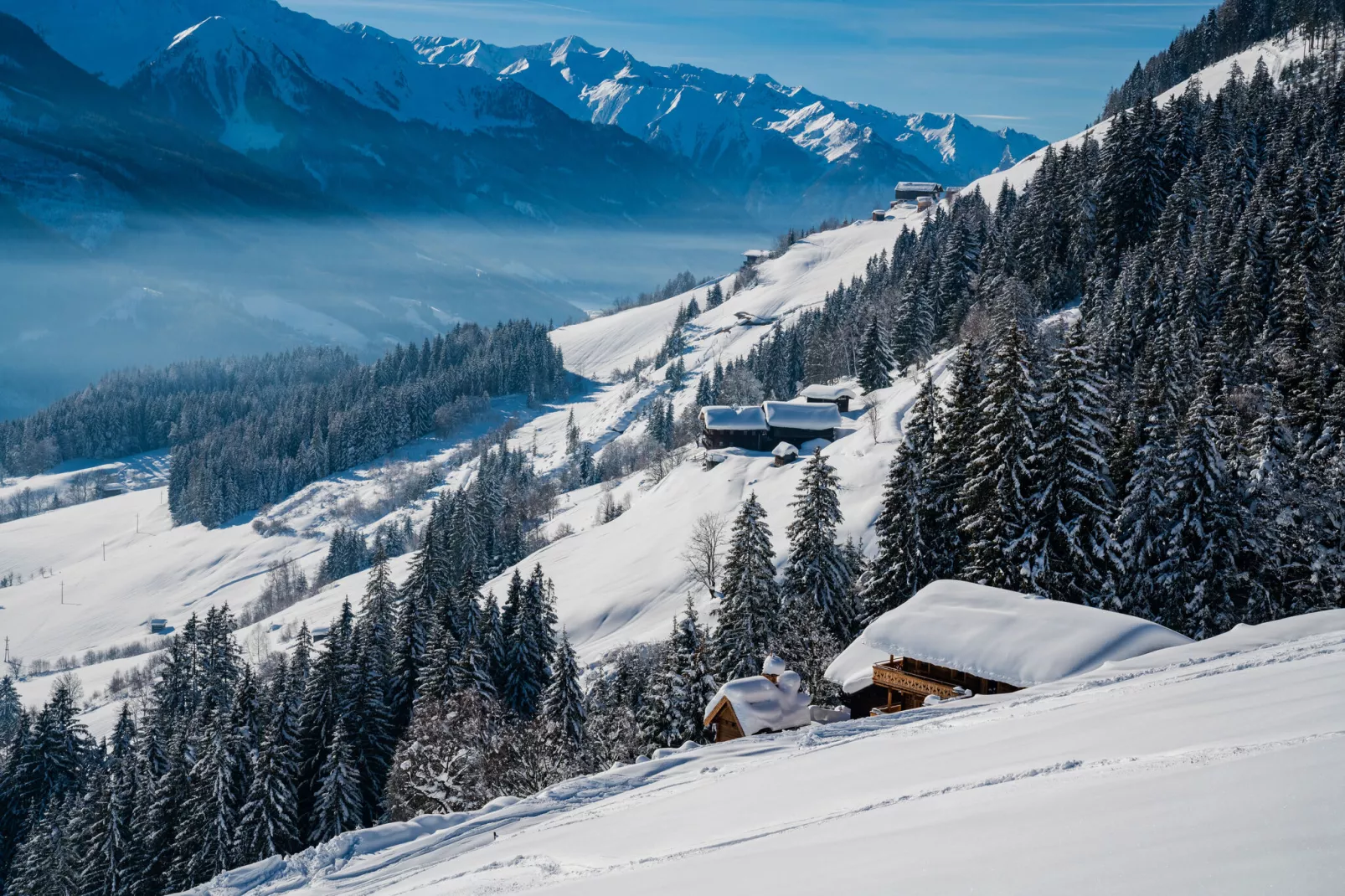Oberholzlehen Hütte-Exterieur winter
