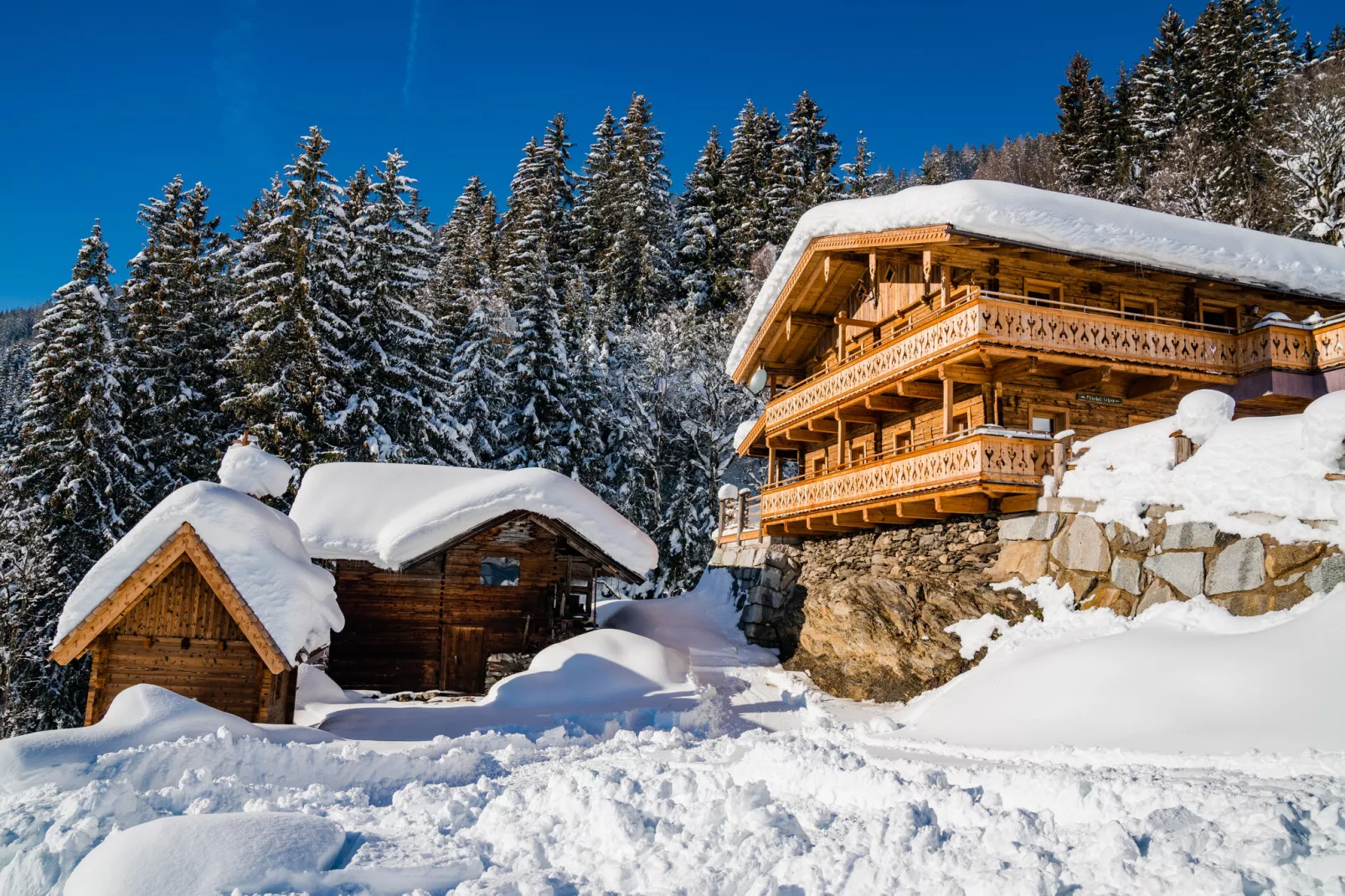 Oberholzlehen Hütte-Exterieur winter