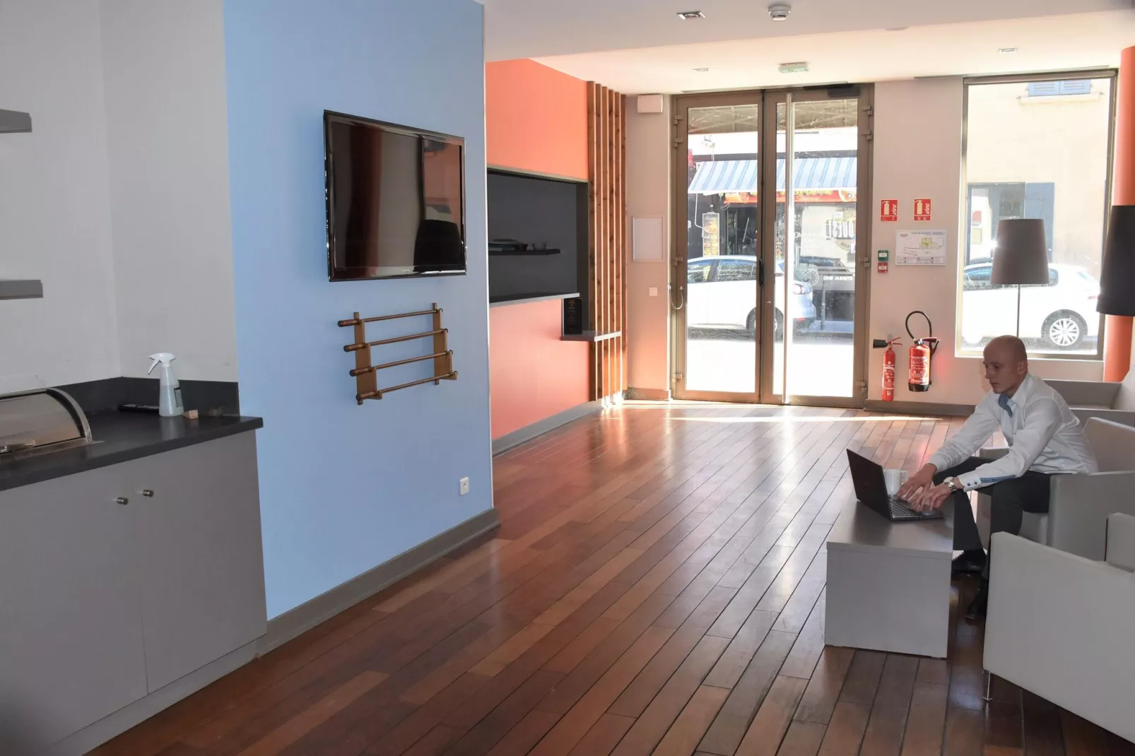 Résidence Lyon Dock Ouest / Chambre Confort 2 pers-Hal-ontvangst