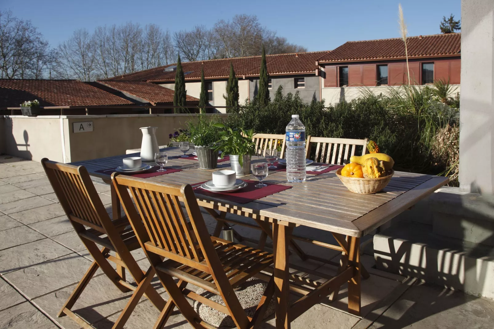 Résidence la Barbacane Carcassonne / Studio double 2 pers-Terrasbalkon