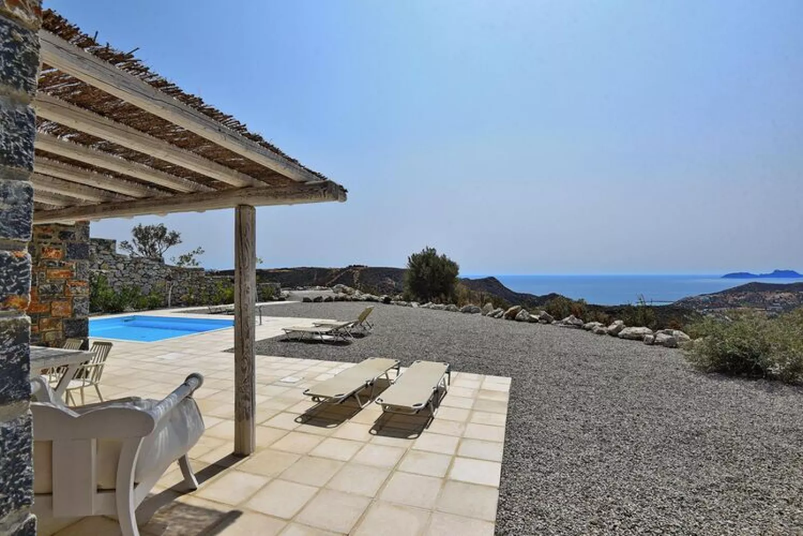 Villas Palazzo Greco Agia Galini-Complex of Villas 6 pax-Uitzicht zomer