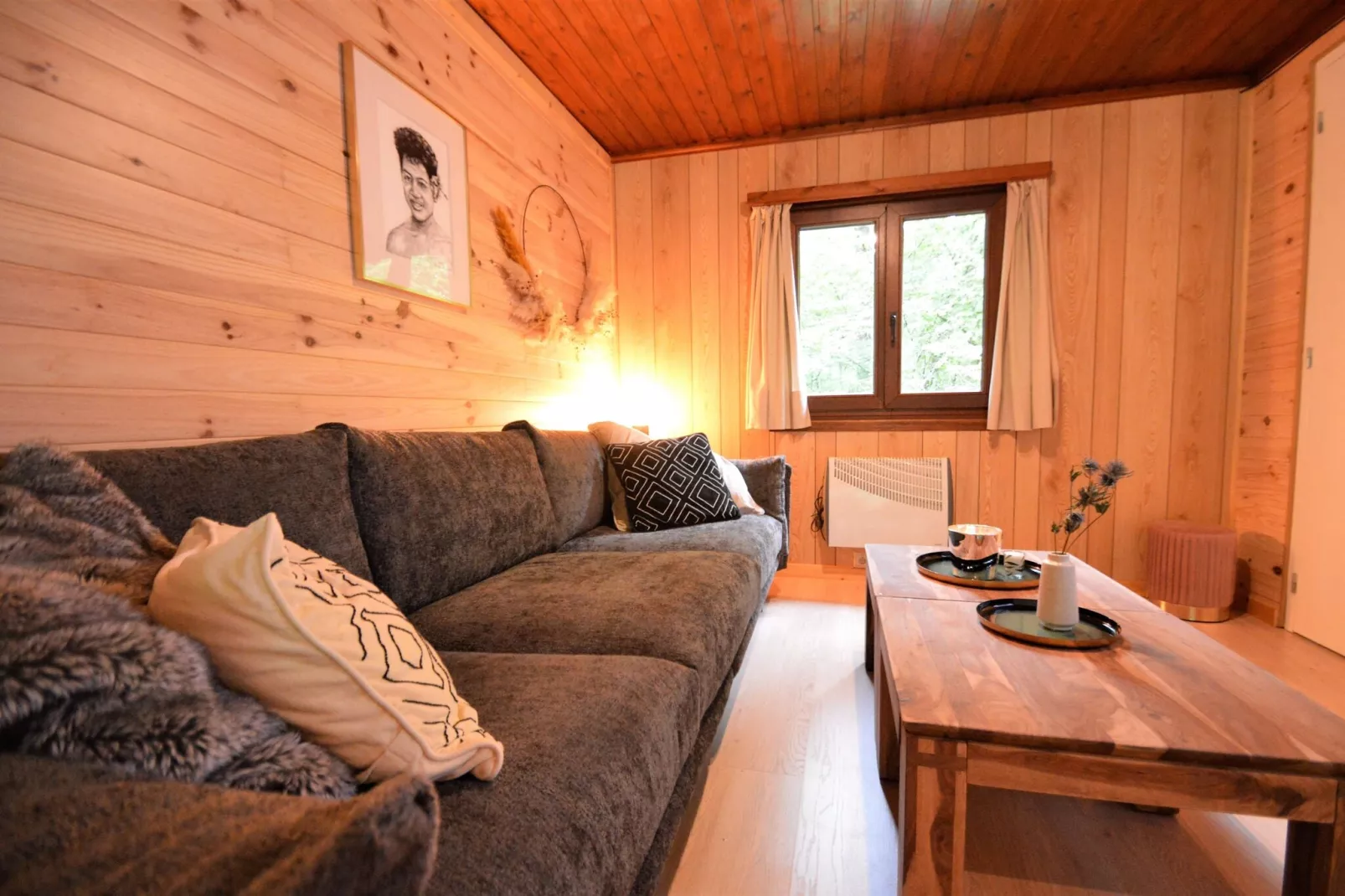 Chalet Petite Source-Woonkamer