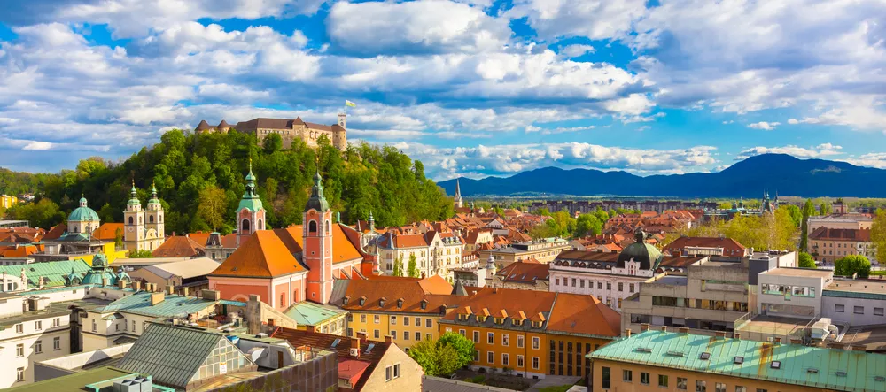 uitzicht op Ljubljana, Slovenië