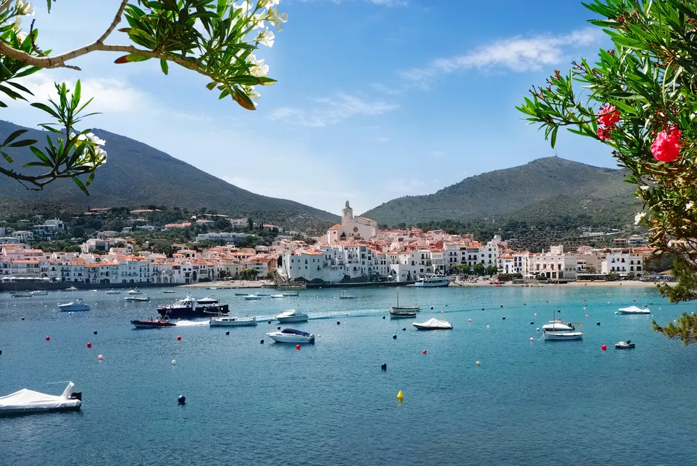 Stad Cadaqués in Catalonië