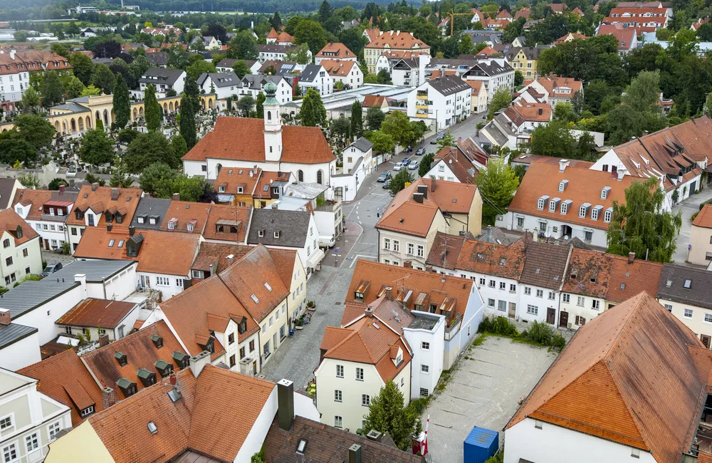 De oude stad van Freising