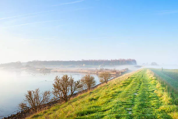 Verse meer met mist