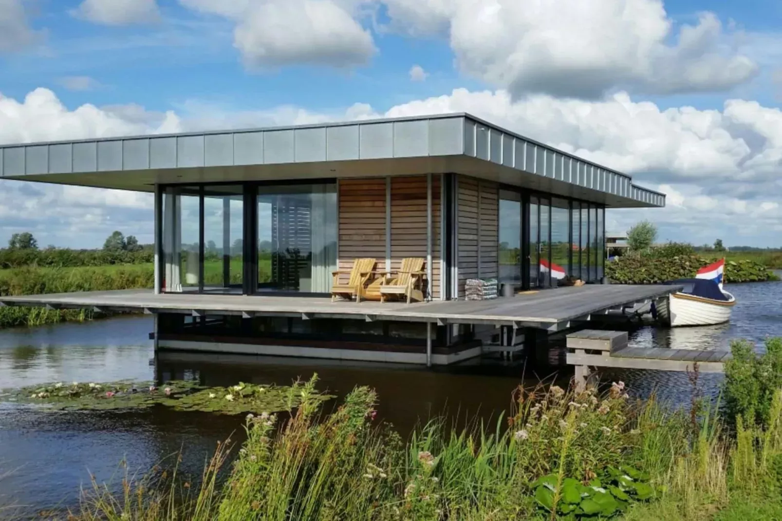 watervilla op het water