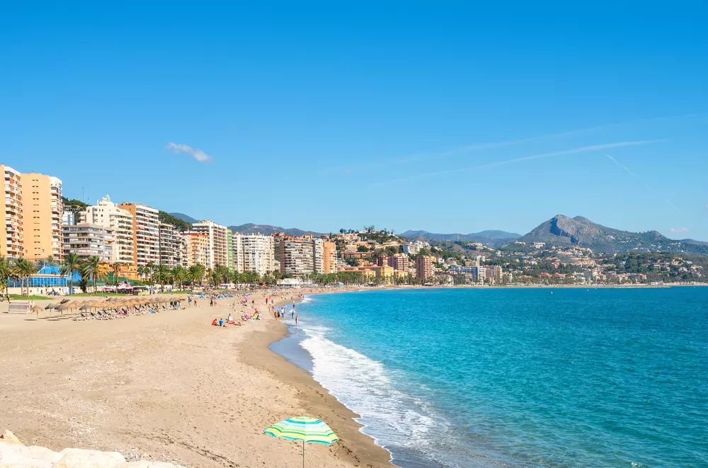 Malagueta strand in Malaga