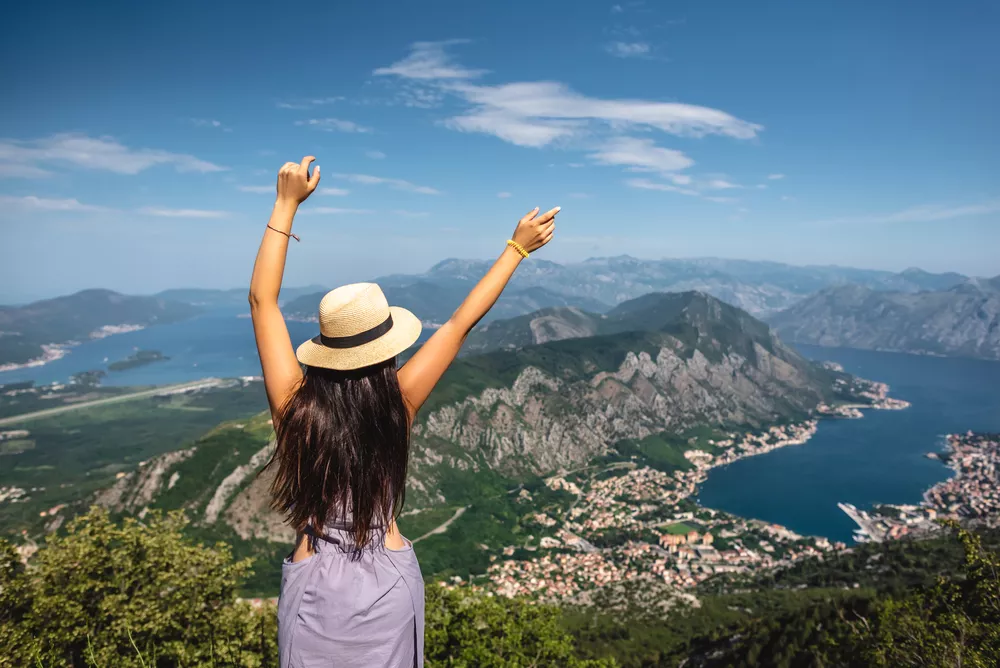 Kotor bay en Kotor stad in Montenegro